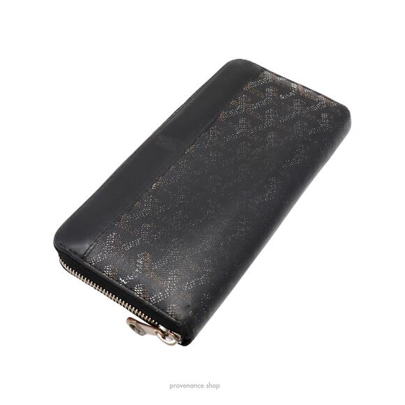 🔴 Goyard Matignon Zipped Wallet - Black Goyardine - Picture 3 of 9